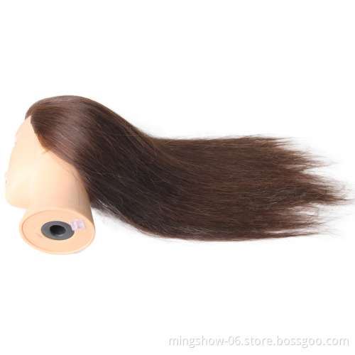 mannequin head 100% human hair for hair salon parctice